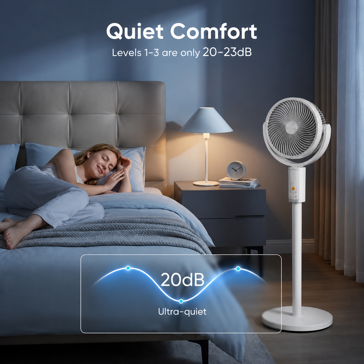PureBreeze in a quiet bedroom